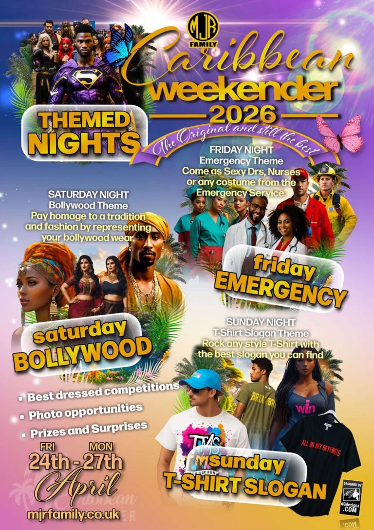 CARIBBEAN WEEKENDER 2026 AUG THEMED NIGHTS